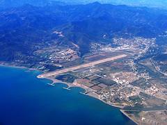 Béjaïa's airport from above