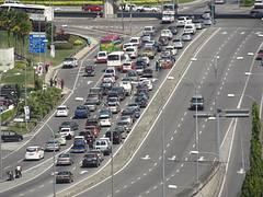 Traffic Crawl In Kota Kinabalu City