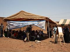 WFP food distribution in Bamako, Mali