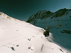 Nick and Craig on the lift