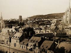 Montréal 1852. Panorama >Nord-Ouest, rue Craig.