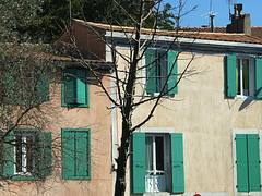 France (Carcassonne) Green shutters