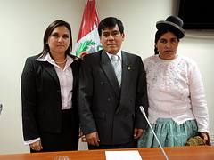 Mesa directiva de Comisión de Pueblos Andinos