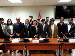 Mesa directiva de Comisión de Pueblos Andinos