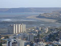 Rada Tilly desde lejos y desde el aire