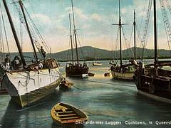 Beche-de-mer Luggers, Cooktown, North Queensland - circa 1910 Beche-de-mer Luggers, Cooktown, North Queensland - circa 1910