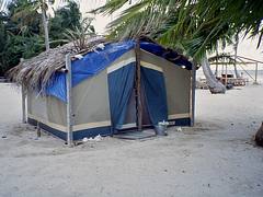 Camping on Long Caye