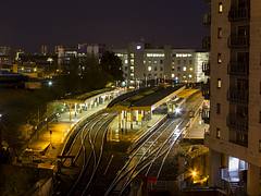Cardiff Queen St at night