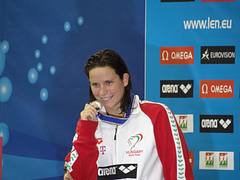 Eva Risztov on the Debrecen 2012 podium