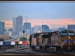 Denver Skyline from The California zephyr