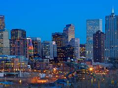Denver Skyline at Sunset