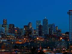 Denver Skyline at Sunset