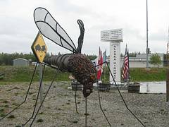 Moquito statue at Delta Junction, Alaska