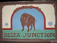 Delta Junction welcome sign