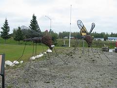 Moquito statue at Delta Junction, Alaska