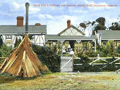 Uncle Leeks Teahouse and Museum, Mersey Bluff, Devonport, Tasmania - circa 1910 Uncle Leeks Teahouse and Museum, Mersey Bluff, Devonport, Tasmania - circa 1910
