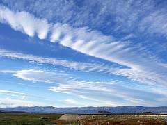 Cirrus clouds, El Calafate, Argentina