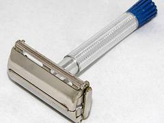 Vintage Gillette Blue Tip Super Speed Safety Razor, Made In USA, Date Code D1 (1958)