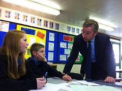 Michael Gove at Chantry High School