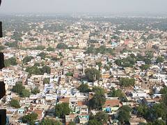 The city of Gwalior as seen from the fort