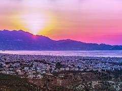 Heraklion at sunset