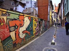 Arte urbano en la calle Alfonso I de Huesca Huesca, 2010