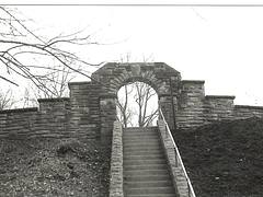 Gate to the rose gardens in huntington wv