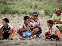 Children at a Naadam