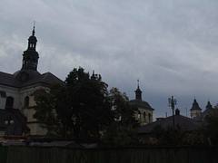 crosses in the skyline of Ivano-Frankovsk
