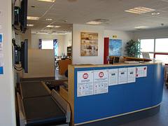 Qaarsut's airport only check-in desk