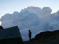 above the storm in africa