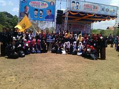 Semangat sinaps. Semangat pimnas.  UHO - Kendari