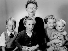 Family passport photo 1956