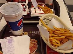 好久沒有吃肯德基